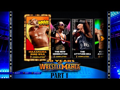 PS3 Gameplay: WWE 2K14 - (Part 1) 30 Years of Wrestlemania