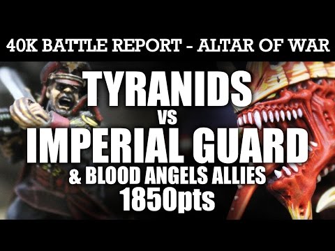 Tyranids vs Imperial Guard Warhammer 40K Battle Report WAVE ASSAULT! 7th Edition 1850pts | HD