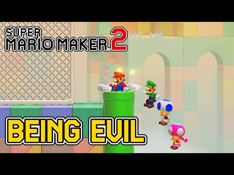 Being An Evil Person In Multiplayer VS Mode - Super Mario Maker 2