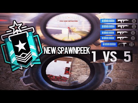 The Five Headshot Spawn Peeking 1v5 - Rainbow Six Siege