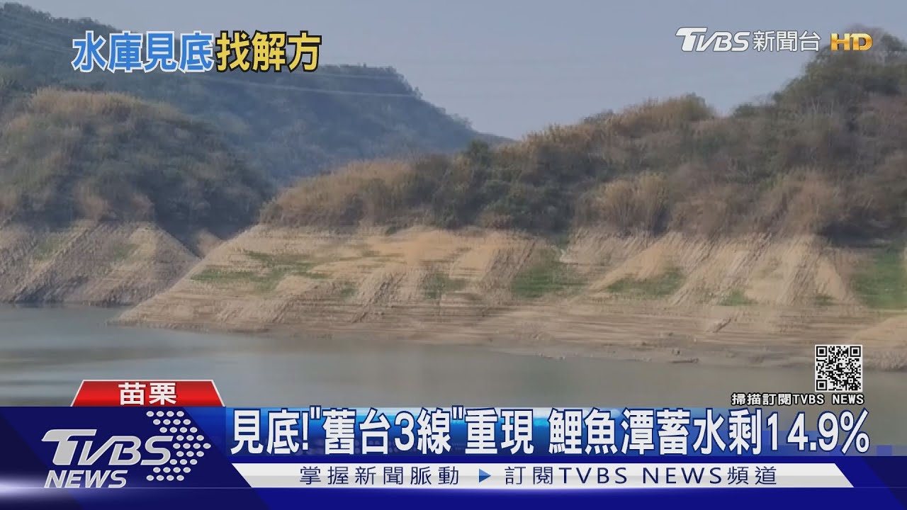 見底！「舊台3線」重現　鯉魚潭蓄水剩14.9%