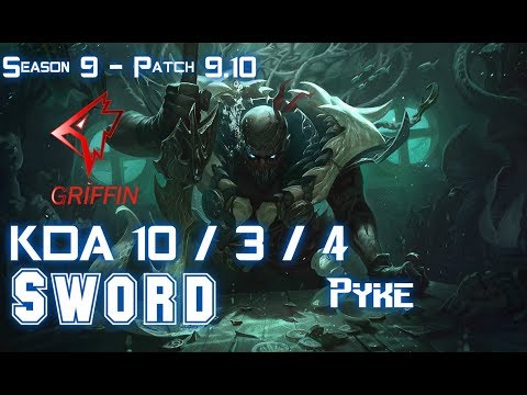 GRF Sword PYKE vs CAMILLE Top - Patch 9.10 KR Ranked