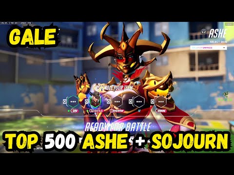 TOP 500 DPS! GALE ASHE + SOJOURN GAMEPLAY ON PARAISO - OVERWATCH 2 SEASON 13