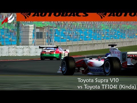 Assetto Corsa - Toyota Supra V10 vs Toyota TF104! (Kinda)