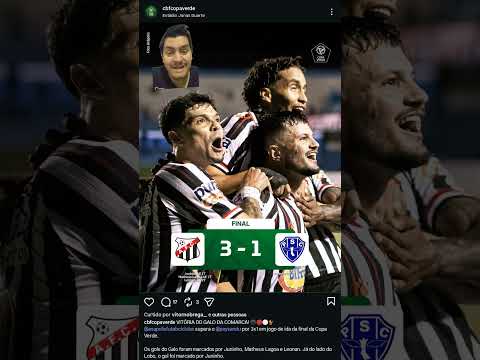 ANÁPOLIS 3 X 1 PAYSANDU - FINAL COPA VERDE 2026 - IDA VITÓRIA GIGANTE DO GALO DA COMARCA EM GOIÁS !