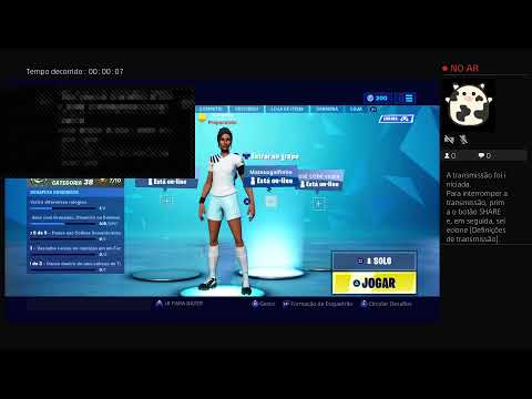 Transmissão ao vivo da PS4 de karipela