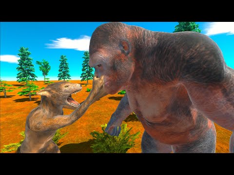 500 HP WEREWOLF VS GORO THE GIANT - ANIMAL REVOLT BATTLE SIMULATOR
