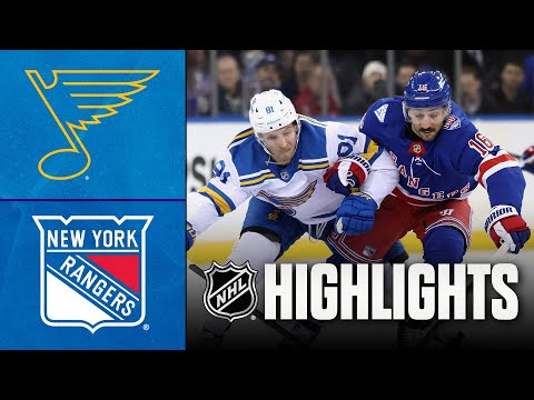 NHL Highlights | Blues vs. Rangers | November 24, 2025