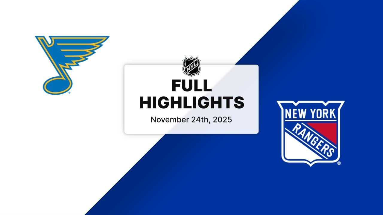 NHL Highlights | Blues vs. Rangers | November 24, 2025