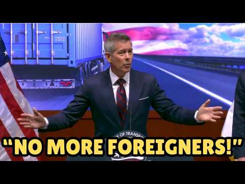 USDOT Announcement On Trucking Schools and Foreign Truck Drivers | Full Press Conference