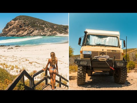 Relying on our 4X4 TRUCK to access EPIC REMOTE BEACH - First days FULL-TIME LIVING out of our Unimog