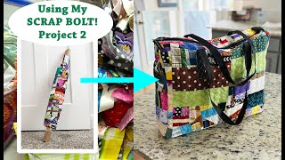 ♻️ v24.18 ♻️TAME YOUR SCRAPS with Fabric Bolt - CUSTOM Bag from scraps with pockets and D-rings