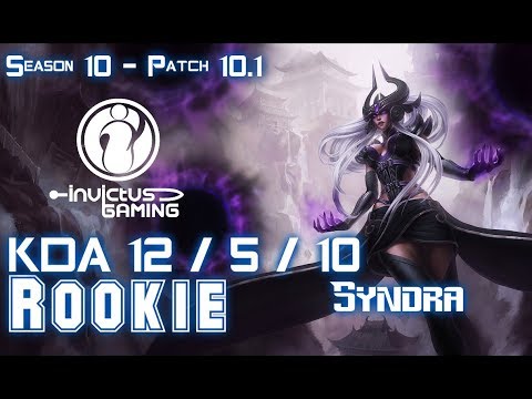 IG Rookie SYNDRA vs RYZE Mid - Patch 10.1 KR Ranked