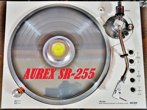 Aurex SR-255 видеообзор с разбором.  Aurex SR-255 record player overview with disassembly.