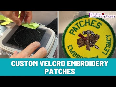 How to Create Custom Embroidery Patches with Velcro - Machine Embroidery Tutorial