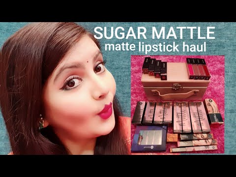 Sugar mettle matte lipstick collection new launch haul | liquid lipstick and bullet lipstick | RARA Video