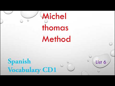 Spanish vocabulary cd 1 list 6