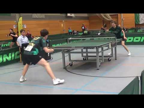 Spielende Noah Hersel vs Mahl 20250209 Table Tennis Bundesrangl  Hilpoltstein Stativ 1