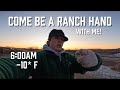 FULL Day In The Life On A 10 Degree Day Ranching In South Dakota