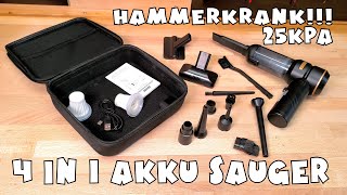 Feolaviy 4-in-1 Akku Handstaubsauger 25kPa . saugen - blasen - vakuumieren