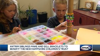 Antrim siblings make and sell bracelets to benefit New Hampshire Children