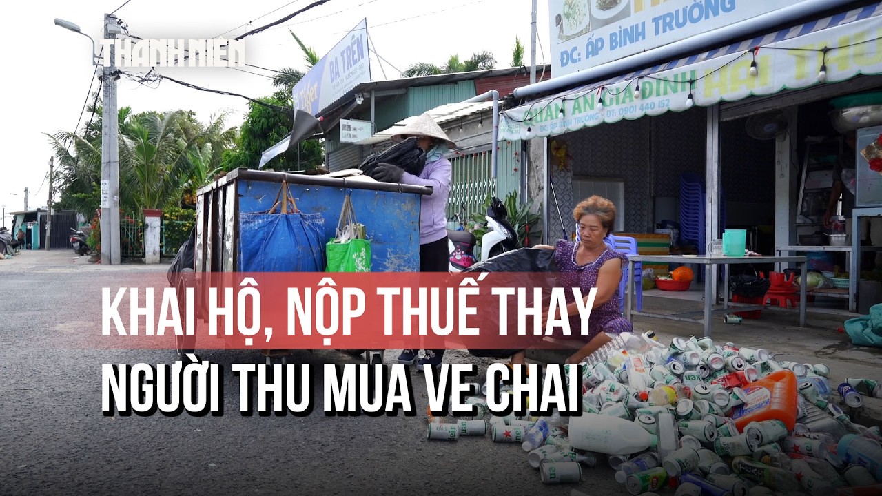 Đề xuất khai hộ, nộp thuế thay người thu mua ve chai