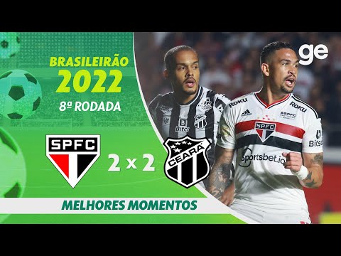 Gols e lances de São Paulo x Ceará