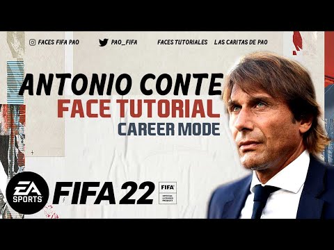 ANTONIO CONTE FACE FIFA 22 | TUTORIAL |  CAREER MODE | MANAGER