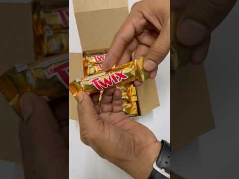 Twix chocolate 🍫#twix #chocolate #unboxing #shorts #tastyfood #shortfeed