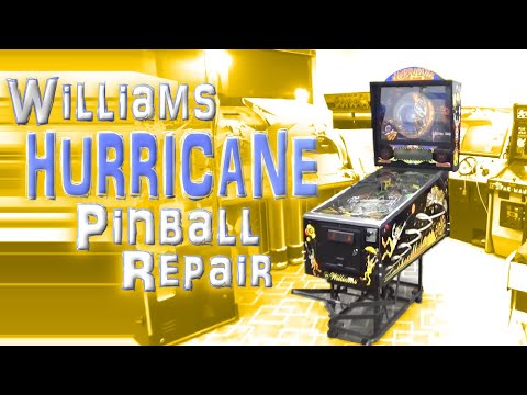 William's GREAT Hurricane Pinball Machine - NVRAM Install And Display Repair