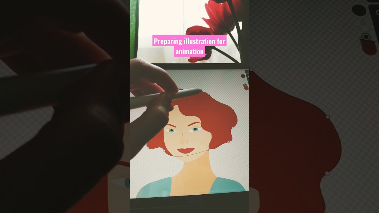 Vector illustration in Ipad pro