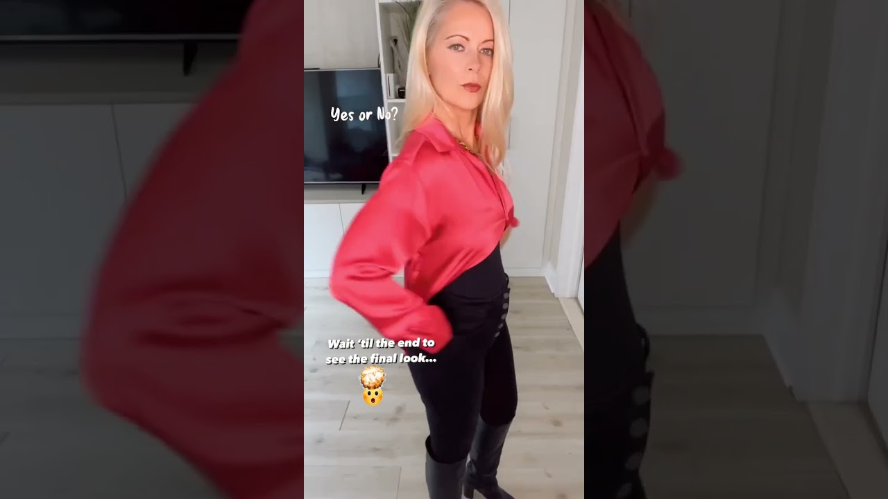 HOW TO STYLE A BUTTON UP SHIRT WOMEN | STYLE HACKS FOR WOMEN 2022 | #shorts #shortvideo #hacks