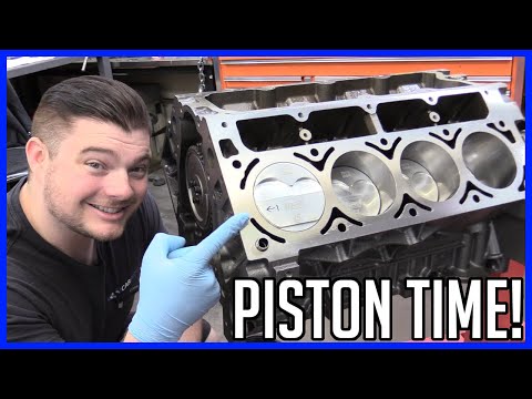 How to Build a 5.3L LS LM7 V8 - Part 5: Putting Pistons in the Engine!