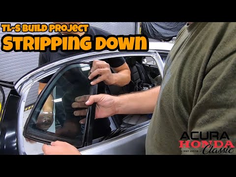 Acura Honda Classic TL Type-S Build Project - Window Trims and Door Handles Removal  (Episode 19)