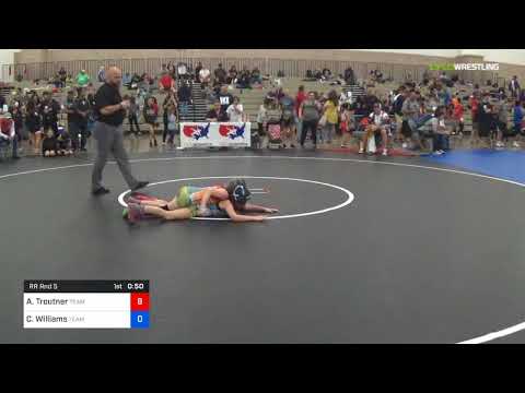 2018 Women's National /Intermediate Girls 65 RR Rnd 5 - Aubrey Troutner (Team) Vs. Clover Williams