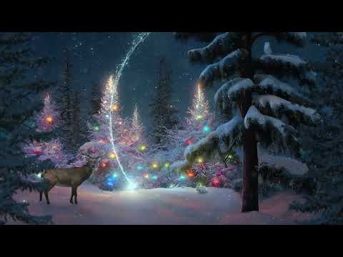 ❄️✨🦌 Winter Snow Pines | Gentle Wind, Snow & Owl Sounds | Sleep, Study or Relaxation | 10 Hours ✨❄️