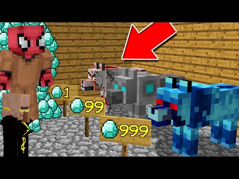 FAKİR MUTANT KURT SATICISI OLDU! (1 MUTANT KURT 9999 ELMAS!) - Minecraft
