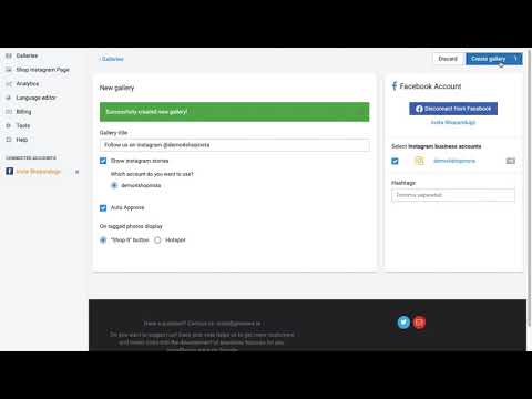 How to create a shoppable Instagram gallery