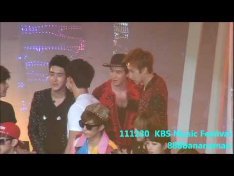 [fancam] 111230 KBS Gayo Daejun Ending SuperJunior Forcus Sungmin & 2PM Nichkhun