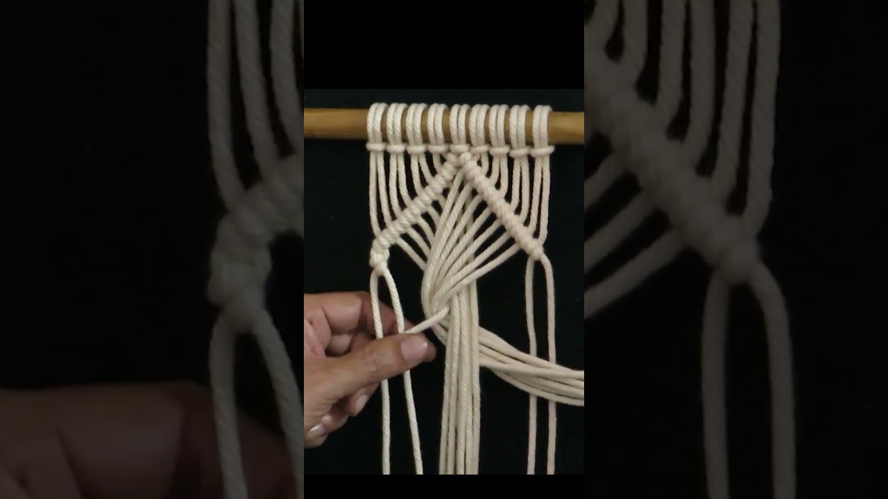 New Macramé Diamond Pattern | how to make...  #diy #macrame #handmade #tutorial