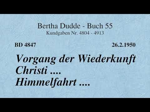 BD 4847 - VORGANG DER WIEDERKUNFT CHRISTI .... HIMMELFAHRT ....