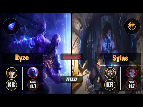 Doinb RYZE (Mid) [Phase Rush] VS SYLAS - Challenger KR Patch 11.7