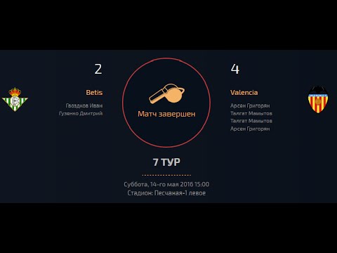 AFL Moscow Spanish La Liga 16 Tour 7 Betis v Valencia