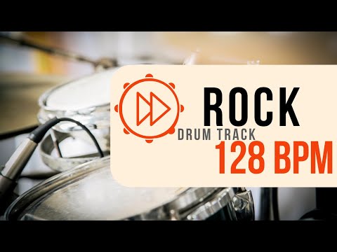 128 BPM | Rock Drum Beat | Backing Track (#34)