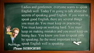 Best English Lessons  Lesson 15  The Secrets of speaking English well