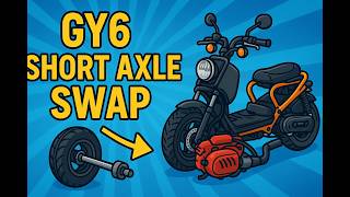 How To Do a GY6 Short Axle Conversion - Rear End transformation!