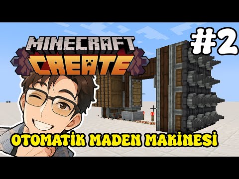 OTOMATİK MADEN MAKİNESİ YAPTIM!! - Minecraft Create #2