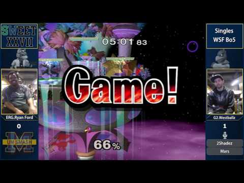 SWEET 27 - G2.Westballz (Falco) vs ERG.Ryan Ford (Fox, Dr. Mario) - SSBM WSF