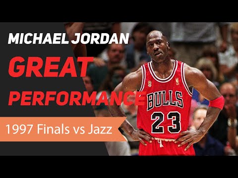 Michael Jordan 1997 NBA Finals Great Performance