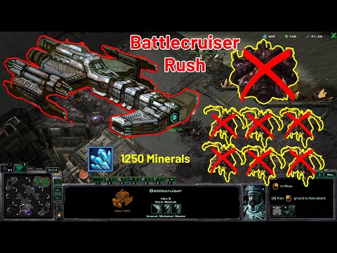 Starcraft 2 - Battlecruiser Rush vs Zerg